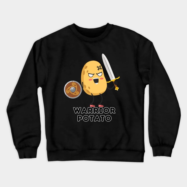 Warrior Potato Crewneck Sweatshirt by Zero Pixel